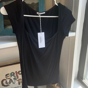 NWT Reformation Bardot Knit Top